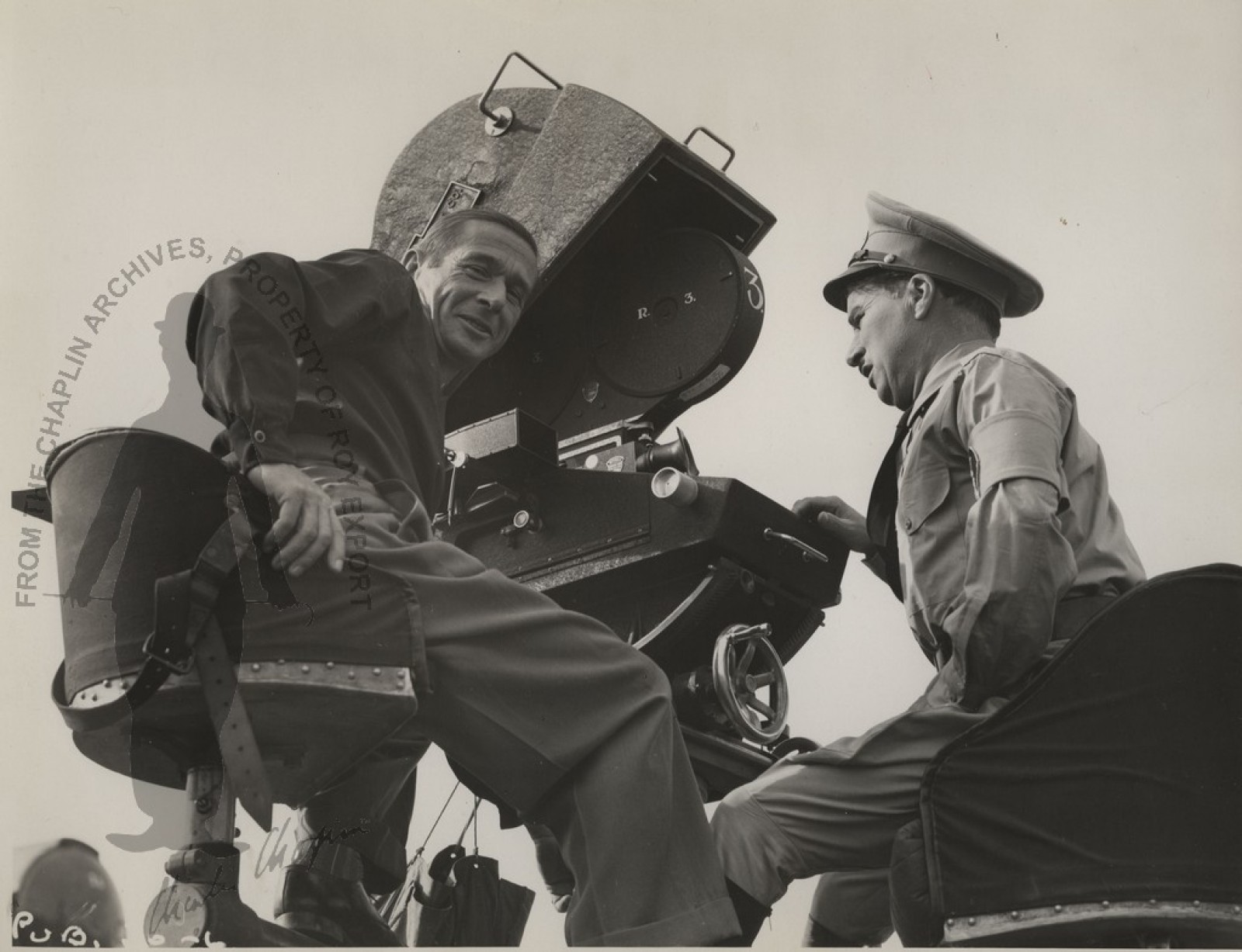 Charles Chaplin behind the camera